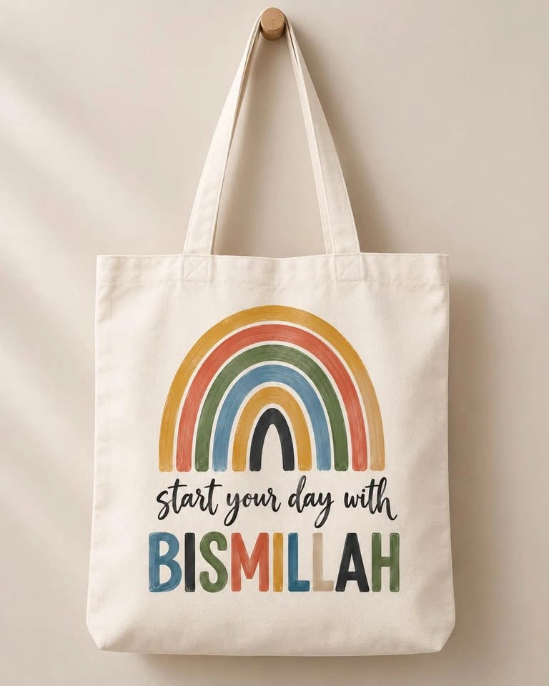 Bismillah Canvas Tote Bag - photo 5