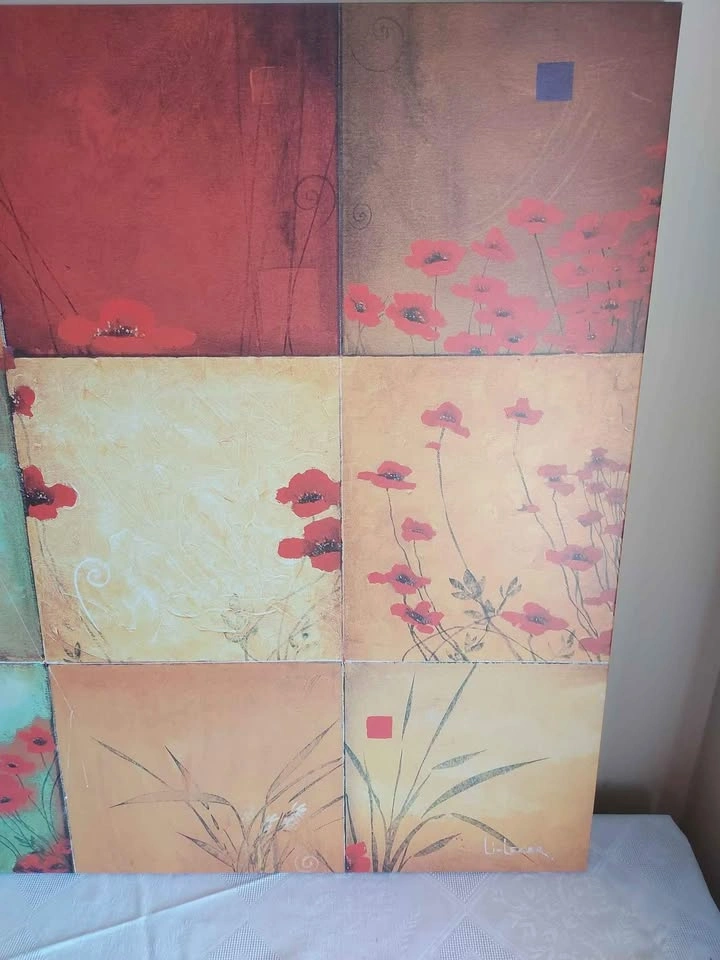 Don Li-leger Print Poppy 9 Patch 32x32 Inches - photo 3
