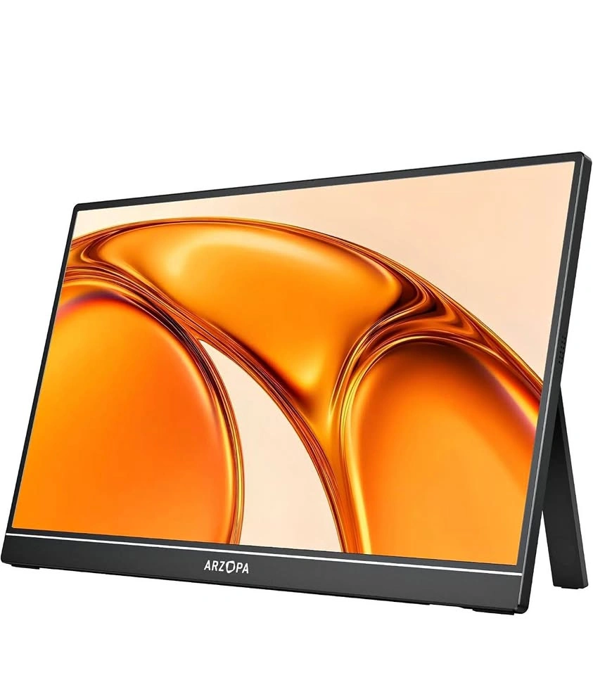 Portable Monitor 15.6'' FHD 1080P Kickstand IPS Screen