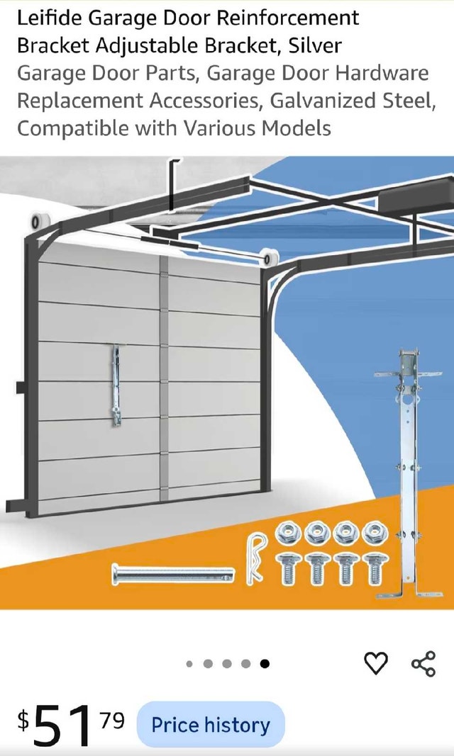 Garage Door Reinforcement Bracket