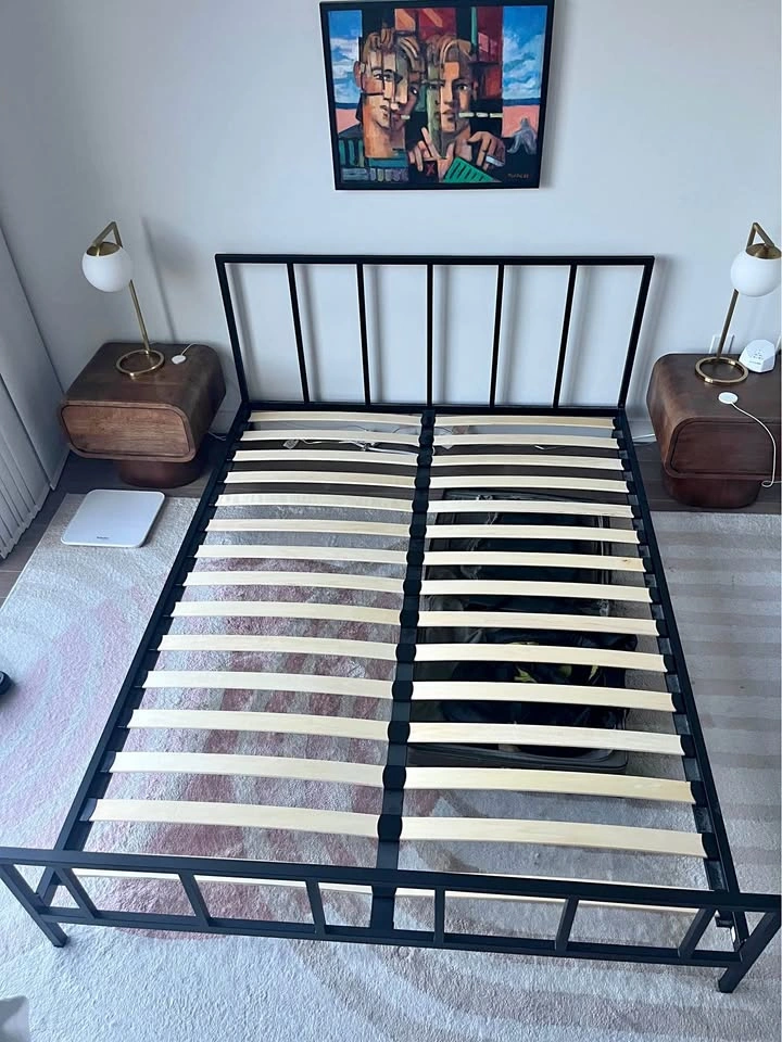 Queen Bed Frame matte black