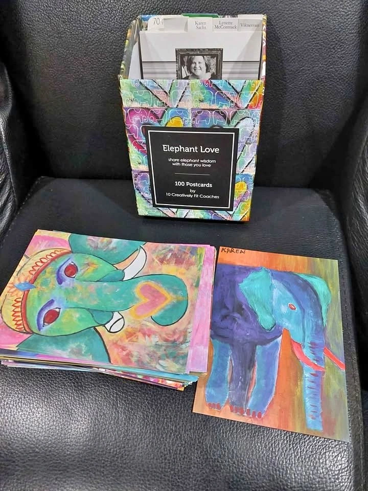 elephant love 100 postcards