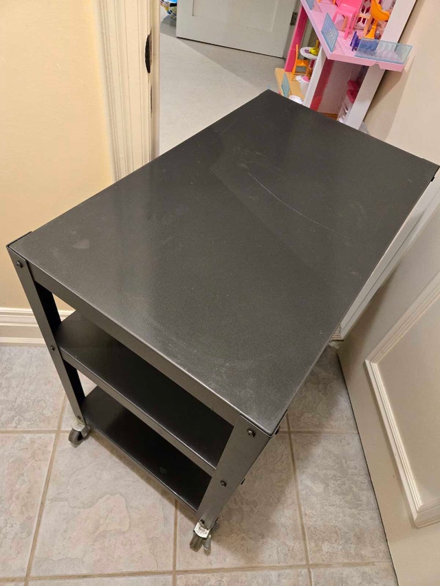 Cb2 Metal 30"x18" Rolling Cart - photo 2