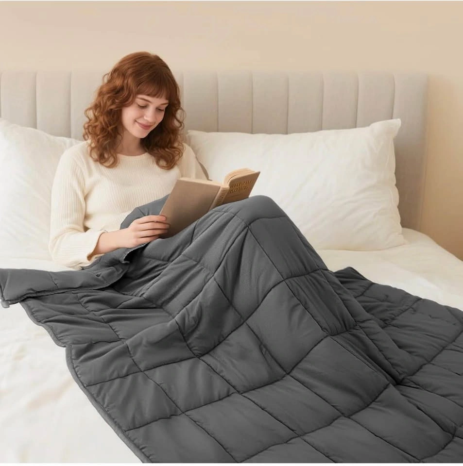 Weighted Blanket for Adults (20 lbs, 60" x 80", Grey) - photo 2