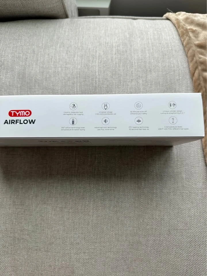 BNIB- TYMO AIRFLOW 2 in 1 Hair Straightener and Curler - photo 3