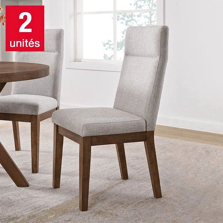 Kaelyn - Set of 2 grey dining chairs
