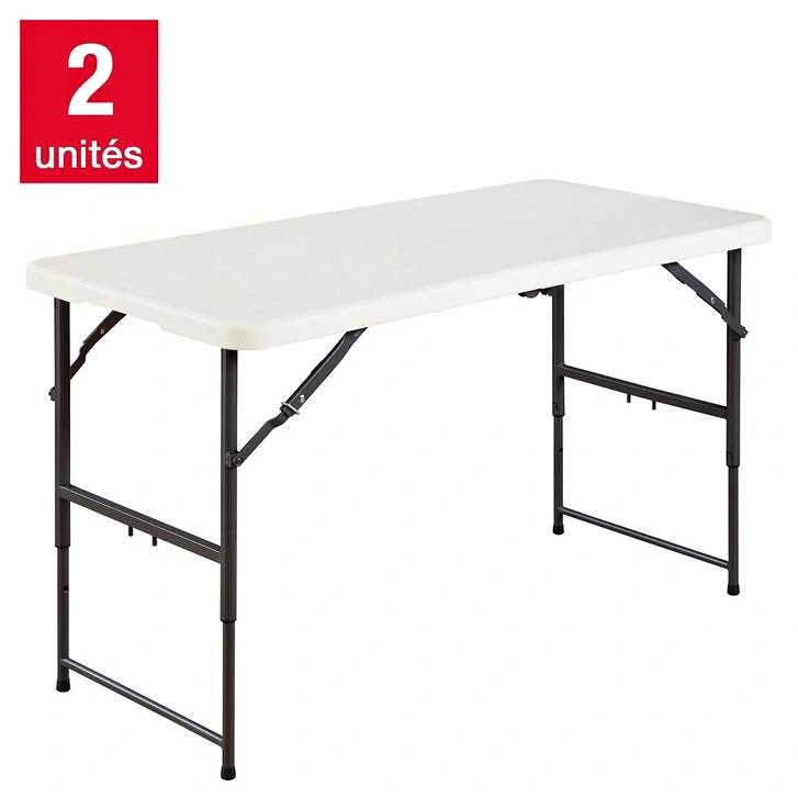 Star Elite Set of 2 Folding Tables, 4 ft