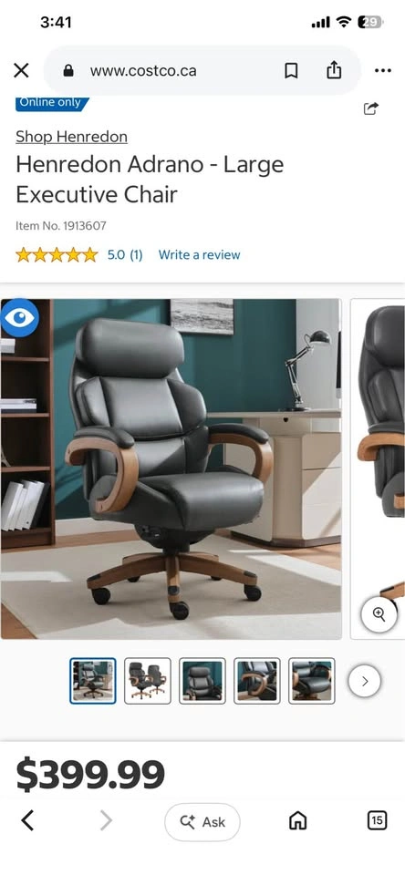 New Henredon Adrano - Large Executive Chair - photo 2