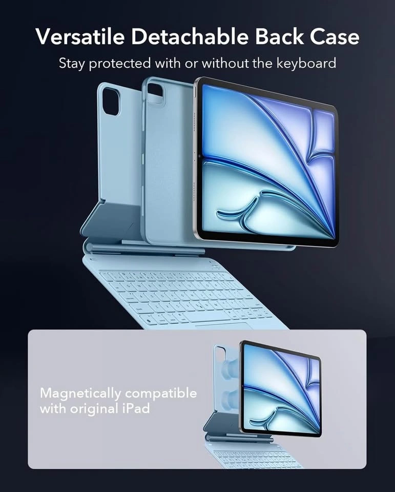 ESR iPad Air 11/Pro 11 Inch Keyboard Case Magnetic Stand - photo 5