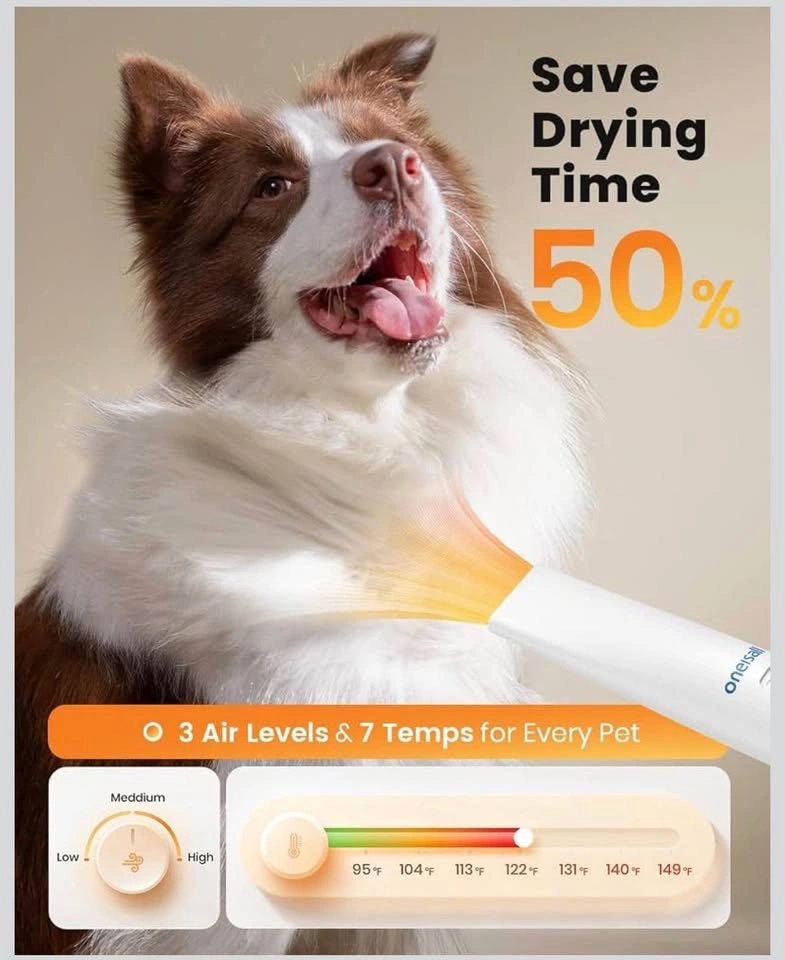 Oneisall 8-in-1 Dog Grooming Vacuum & Dryer Kit - photo 3