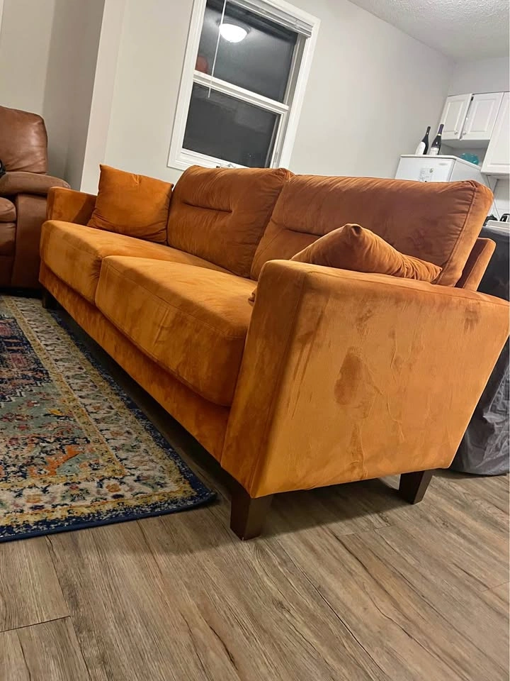 Eriq Burnt orange sofa