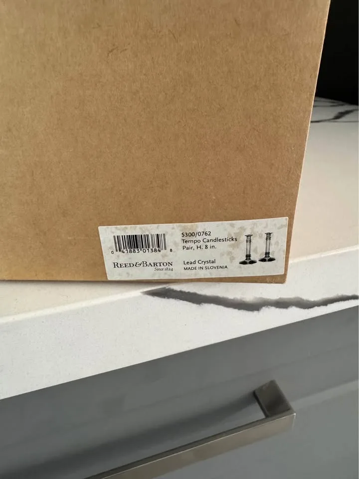 Reed & Barton Crystal candle holders image indicator(2)