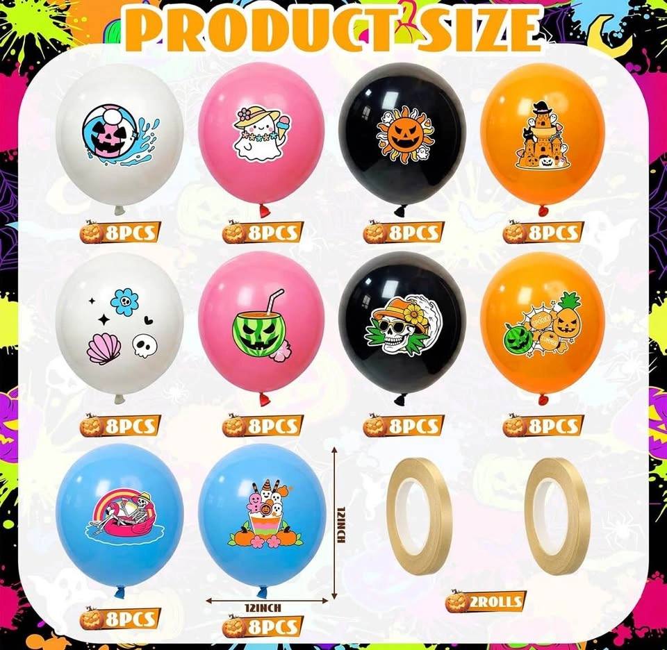 🎃 Halloween Party Balloons – 160 PCS (2 Sets) 🎈 - photo 2