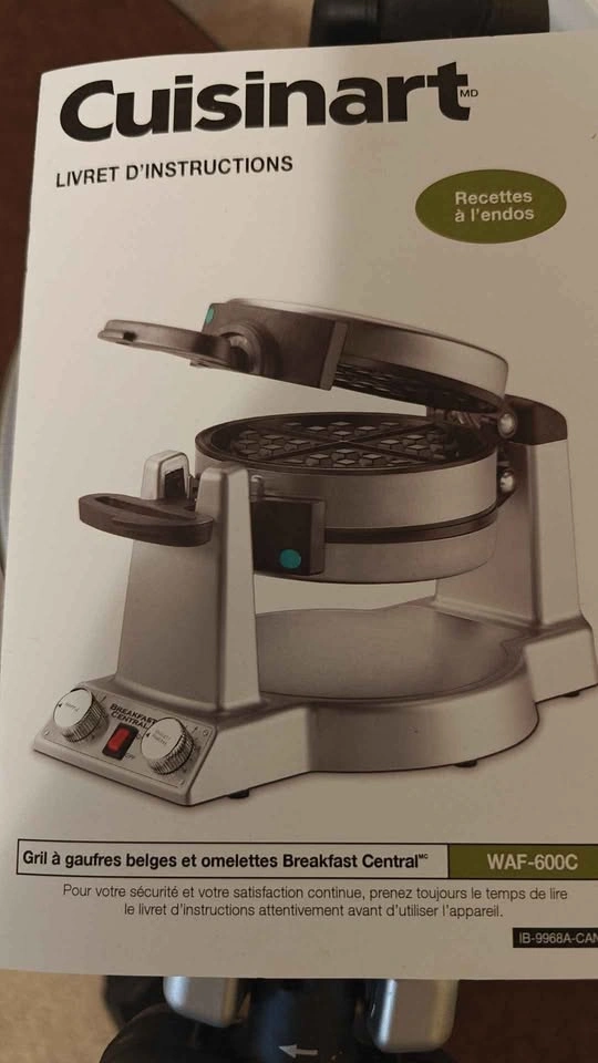 Cuisinart waffle omelette maker - photo 4