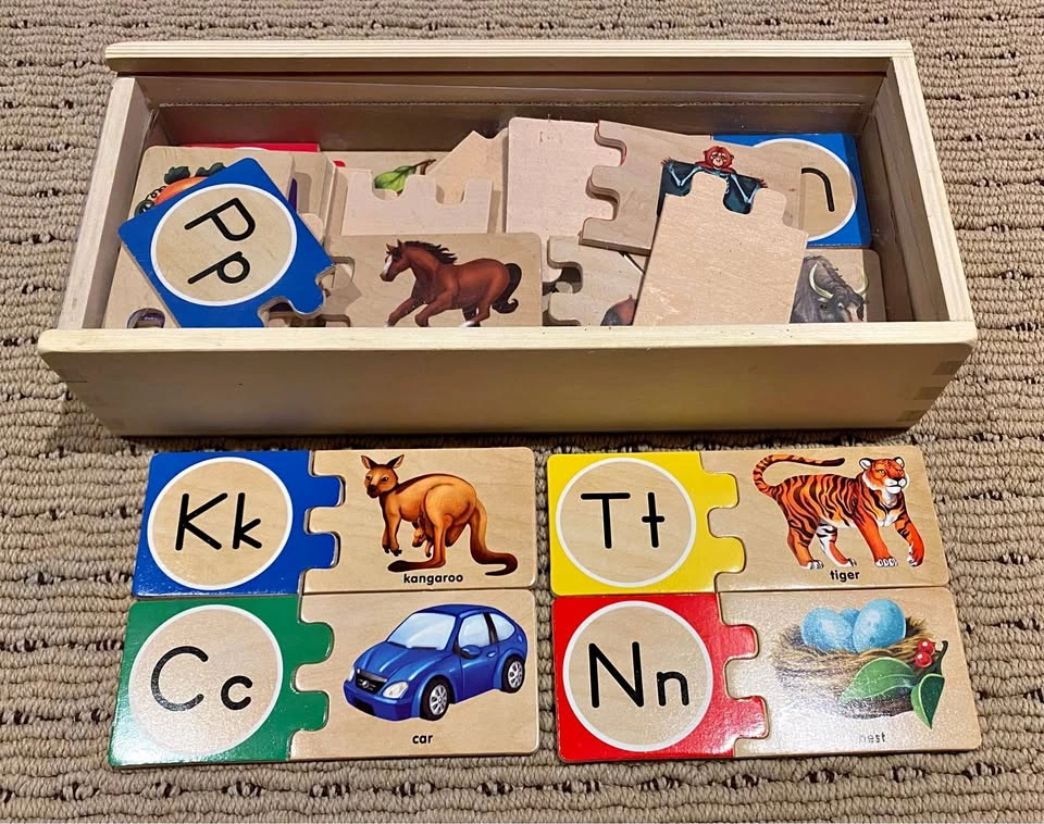 Melissa & Doug Alphabet Wooden Puzzles (52 pcs)