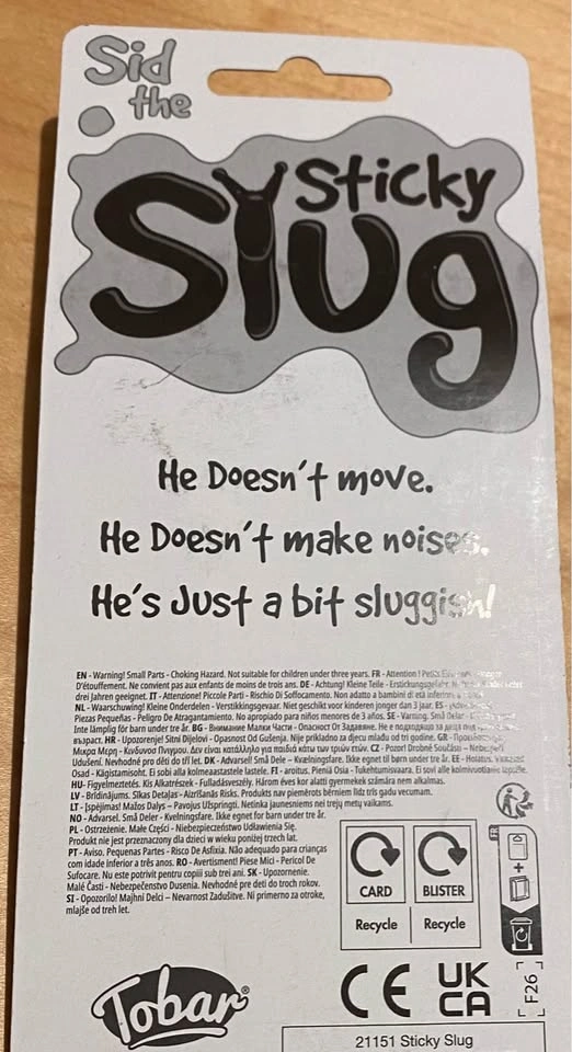 Tobar Sid the Sticky Slug | 4 Inches | Slime Squishee - photo 2