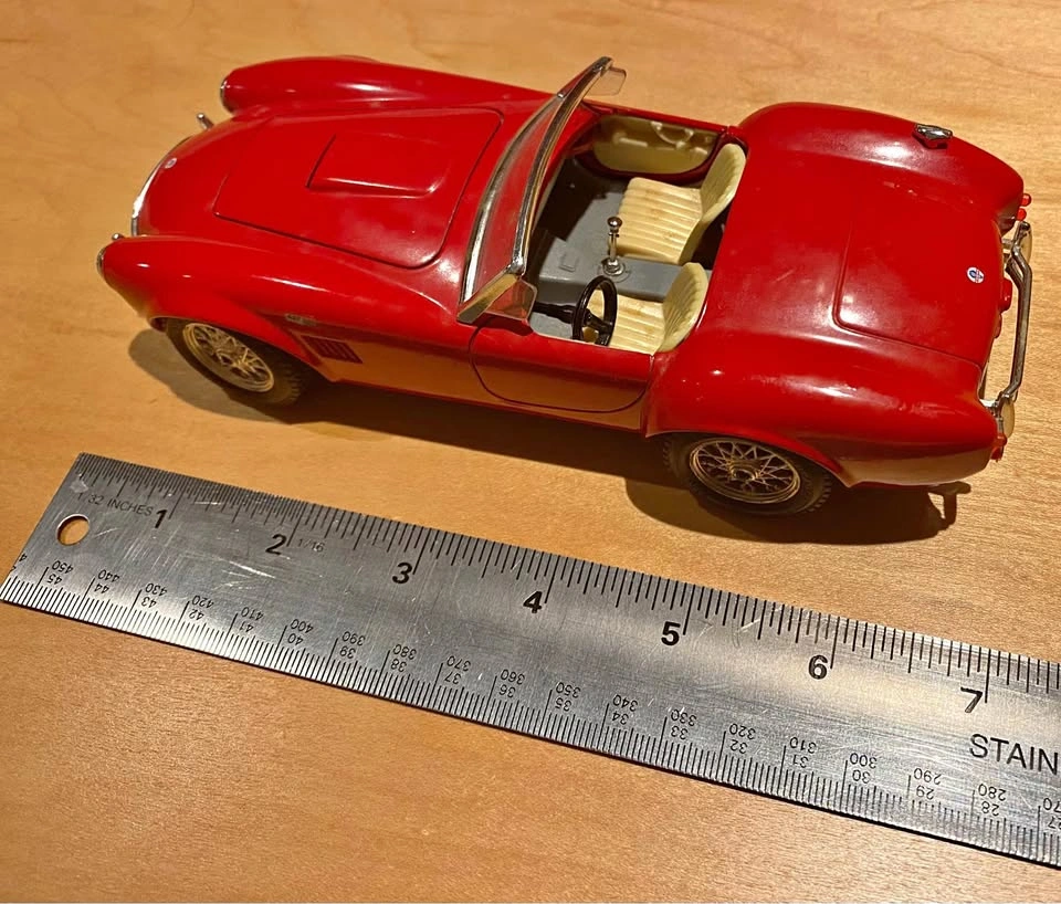 Vintage Burago Shelby Cobra 427 Die-Cast Model Car