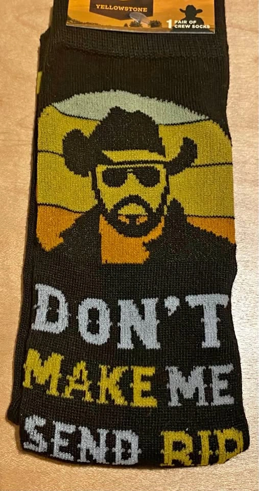 Yellowstone Rip Wheeler Crew Socks