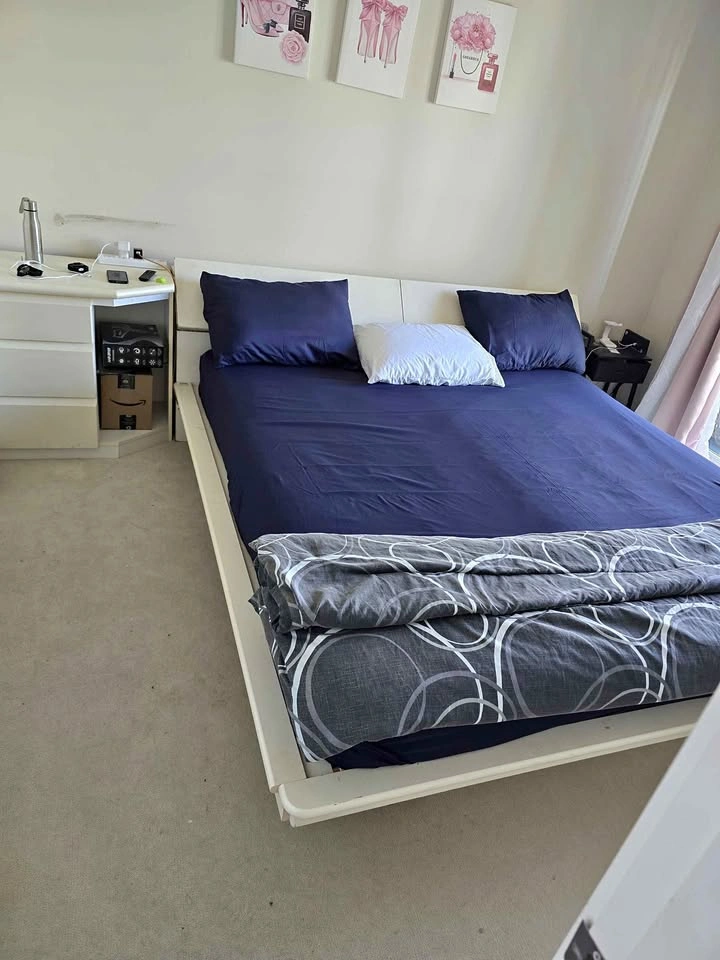 King Size White Bed Frame