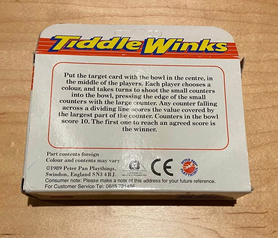 Vintage 1989 Peter Pan Playthings Tiddle Winks Game - photo 2