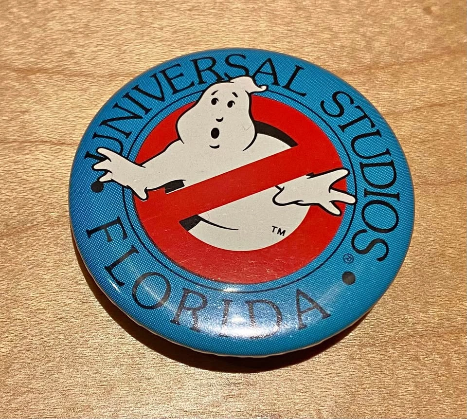 Vintage Universal Studios Florida Ghostbusters Pinback Button
