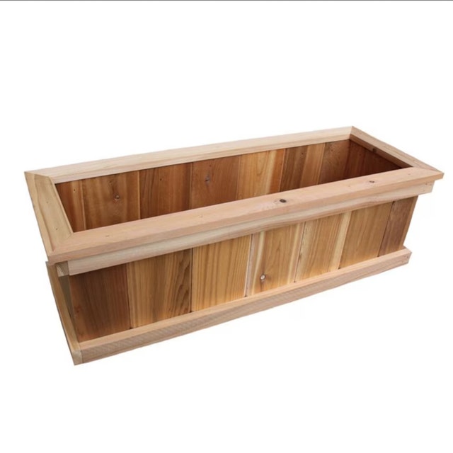 NEW! Cedar 8in x 10in x 36in premium cedar planter box
