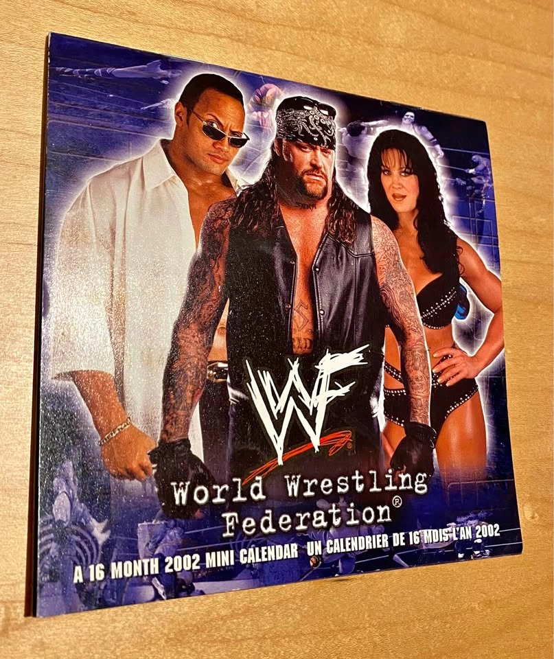 Vintage MINI 2002 WWF 16-Month Mini Calendar