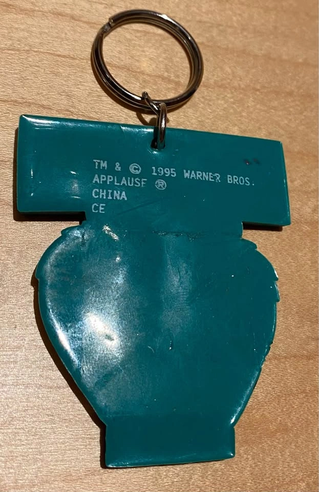 Vintage 1995 Applause Warner Bros. Tasmanian Devil Keychain - photo 2