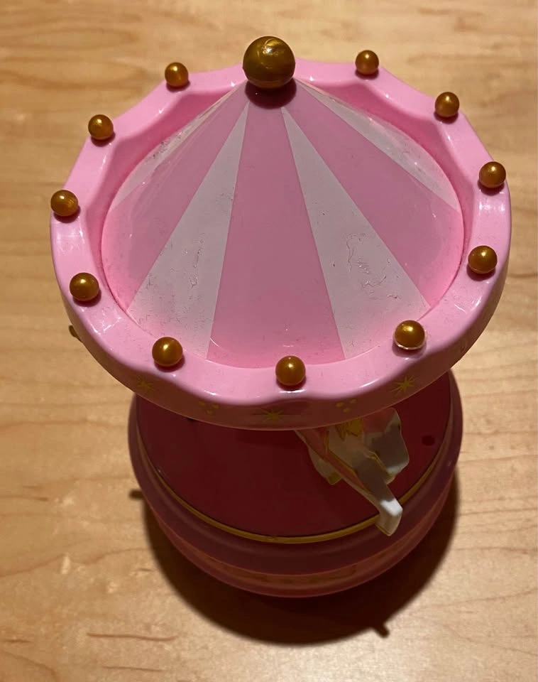 Pink Carousel with Lights & Sound | 7 inches Tall - photo 2