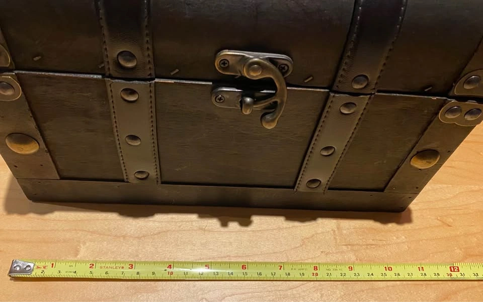 Treasure Chest | 11 x 8 x 8 Inches | Wood - photo 3