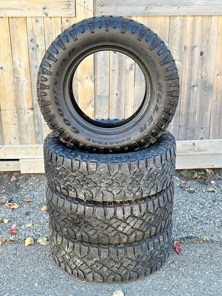 (4) LT265/70R17 Goodyear Wrangler All Terrain Tires!
