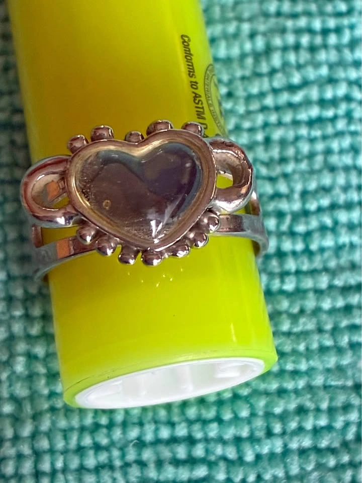 Vintage Style Heart Mood Ring – Adjustable Band