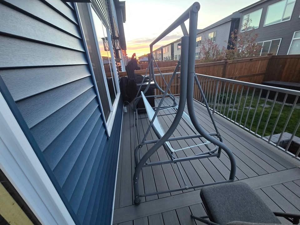 Light Blue Outdoor Patio Chair Cushions and Frame - photo 5