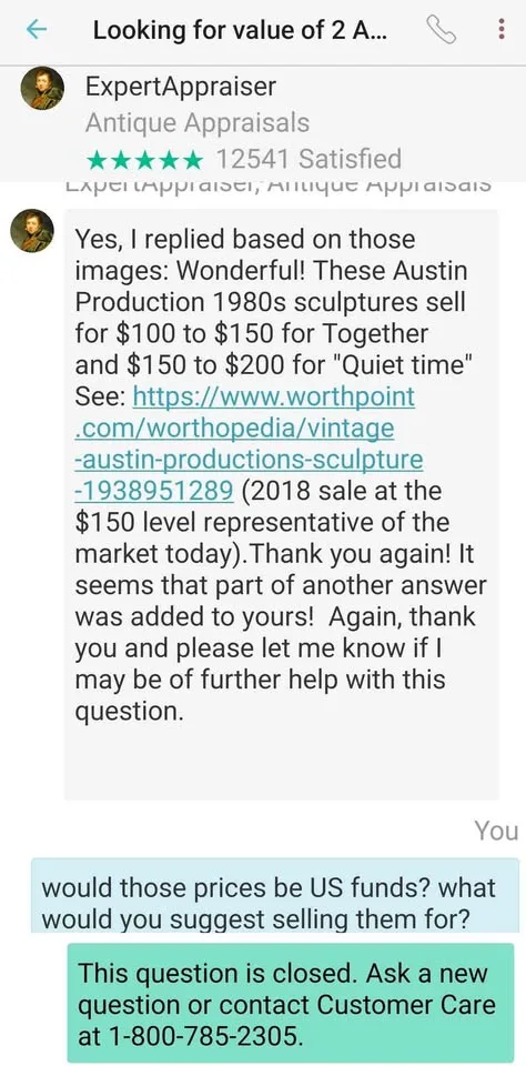 ❤️ Rare Austin Sculpture - Quiet Moments image indicator(8)