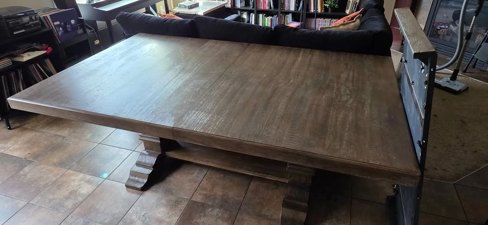 Solid Wood Rustic Dining Table - Seats 6-8 People - photo 2