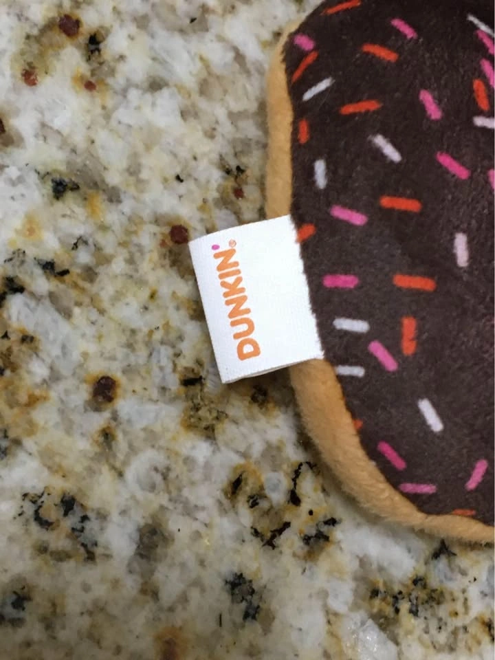Dunkin’ Donuts Heart Shape Plush Keychain - photo 3