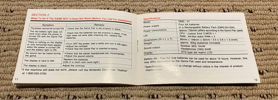 Nintendo Game Boy Owner’s Manual - photo 4