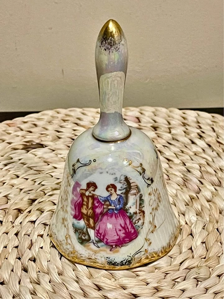 Vintage Giftcraft Japan Porcelain Bell - Victorian Couple