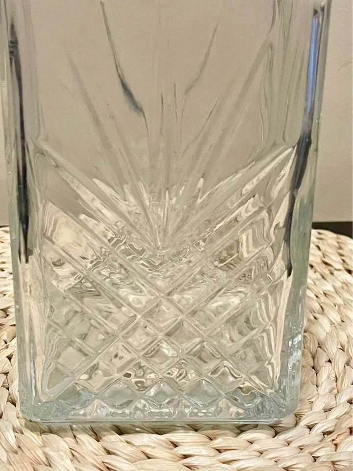 Vintage Bormioli Rocco Cut Glass Whiskey Decanter Italy - photo 5