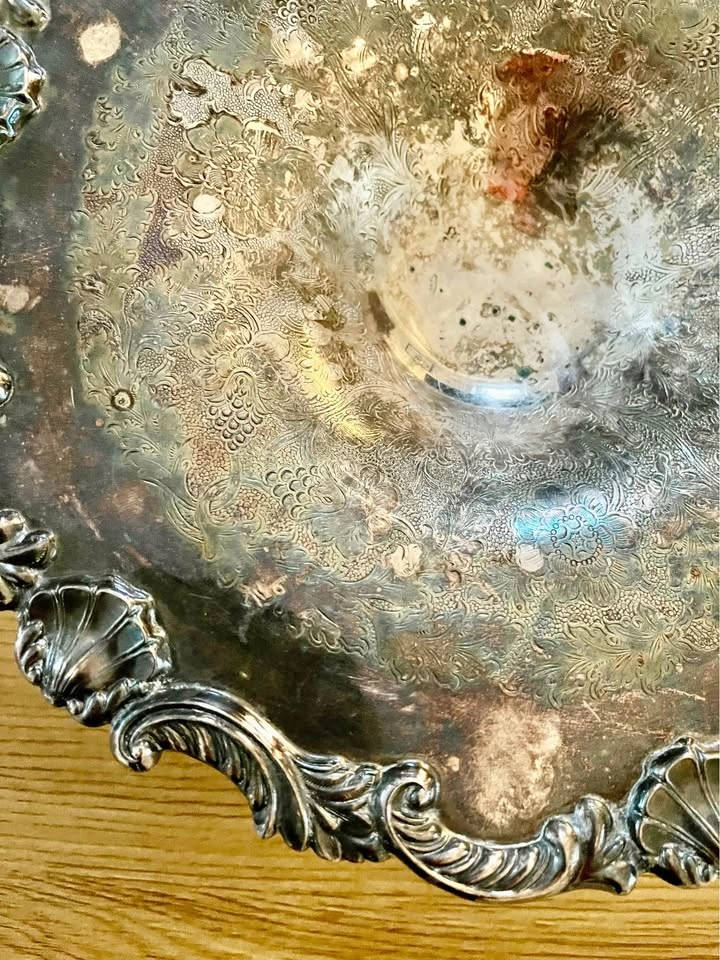 Vintage Sheffield Reproduction Silver Plated Pedestal Bowl - photo 2
