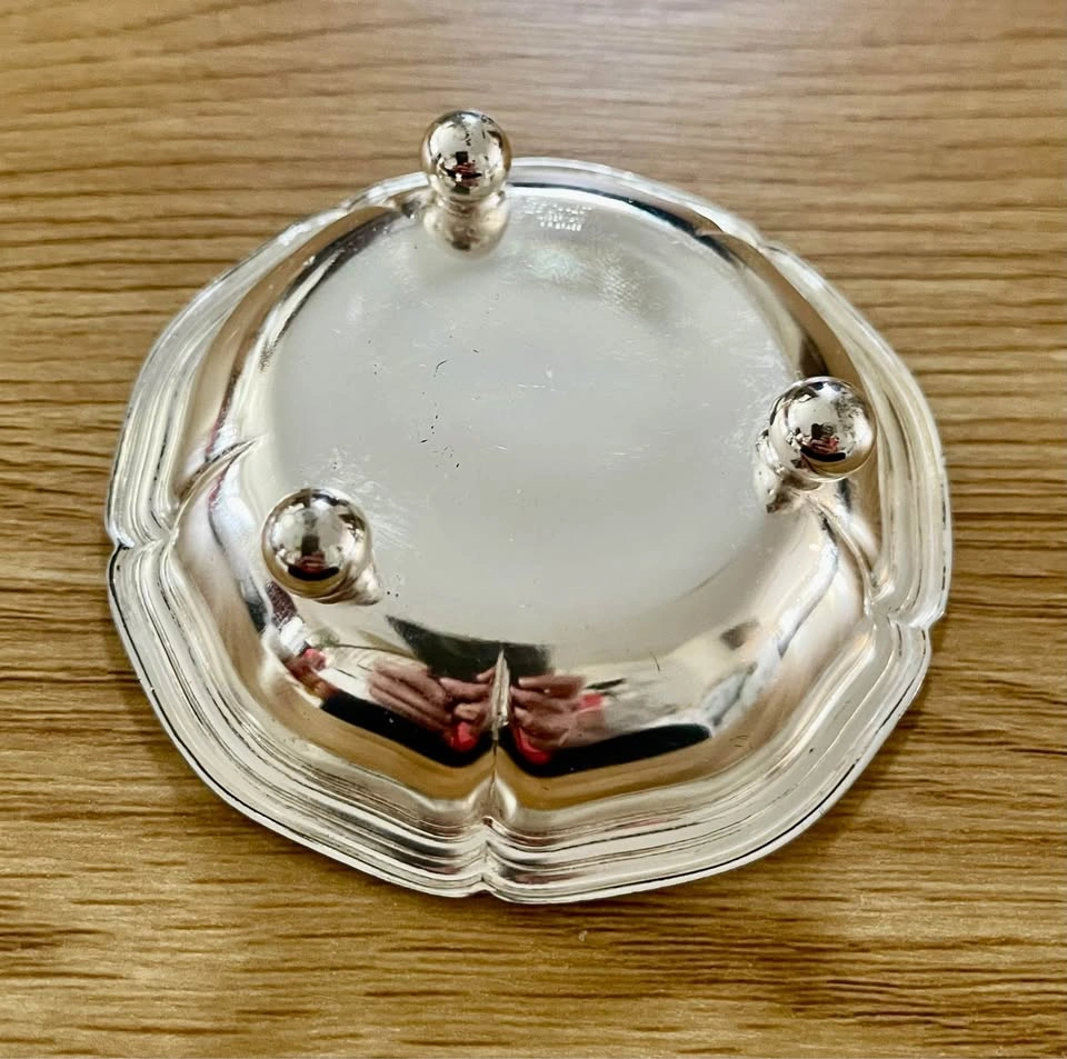 Vintage J. Reichhart Silver Plated Brass Footed Dish - photo 2