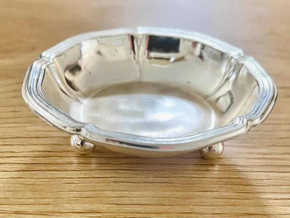 Vintage J. Reichhart Silver Plated Brass Footed Dish - photo 3