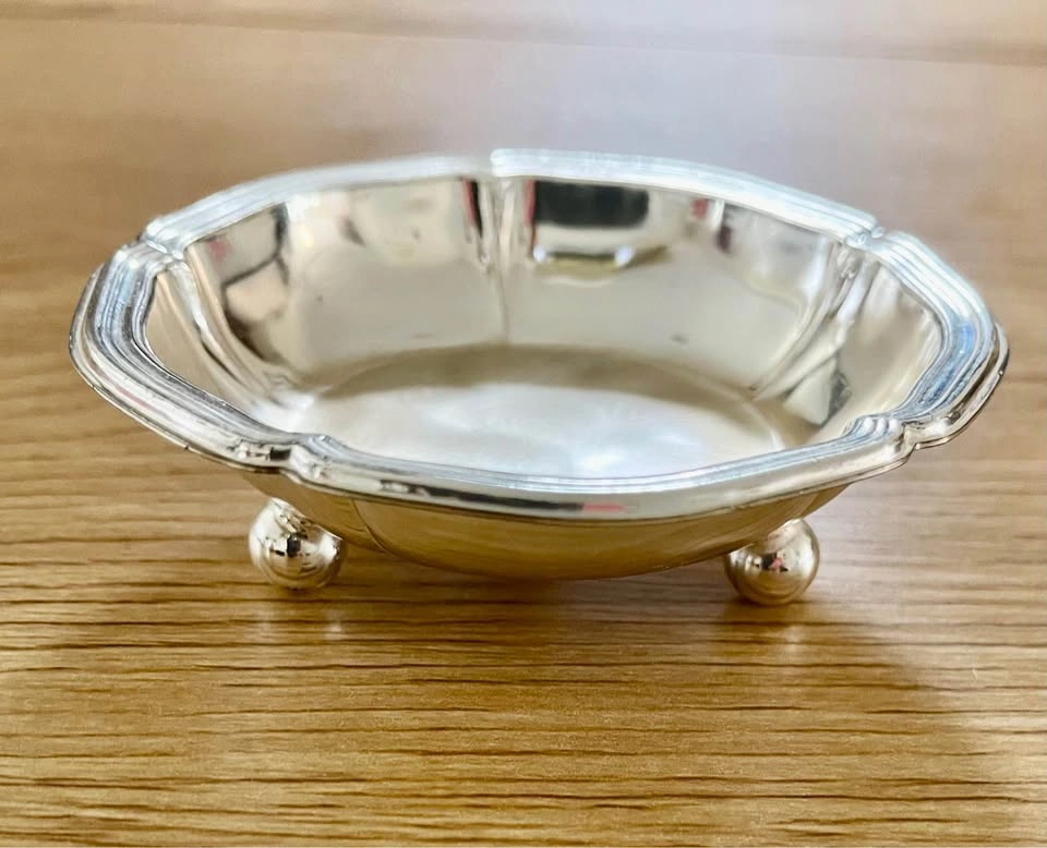 Vintage J. Reichhart Silver Plated Brass Footed Dish - photo 4