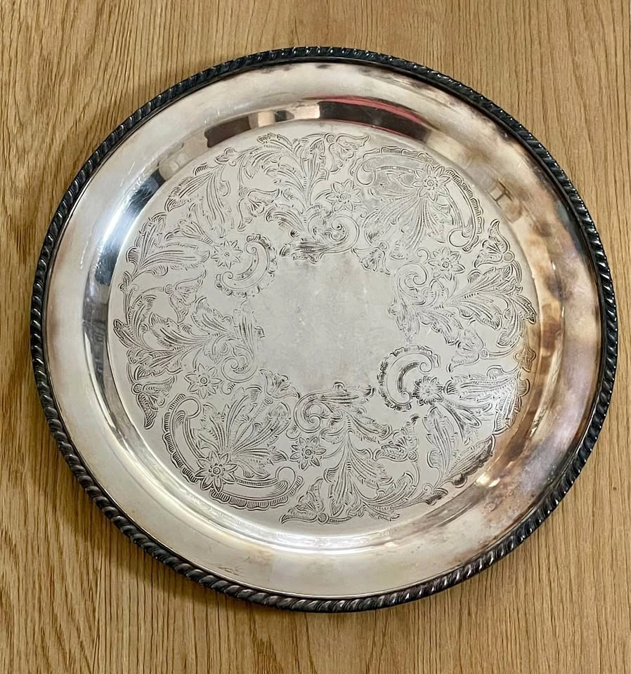 Vintage Sussex Plate Sheffield Reproduction Serving Tray