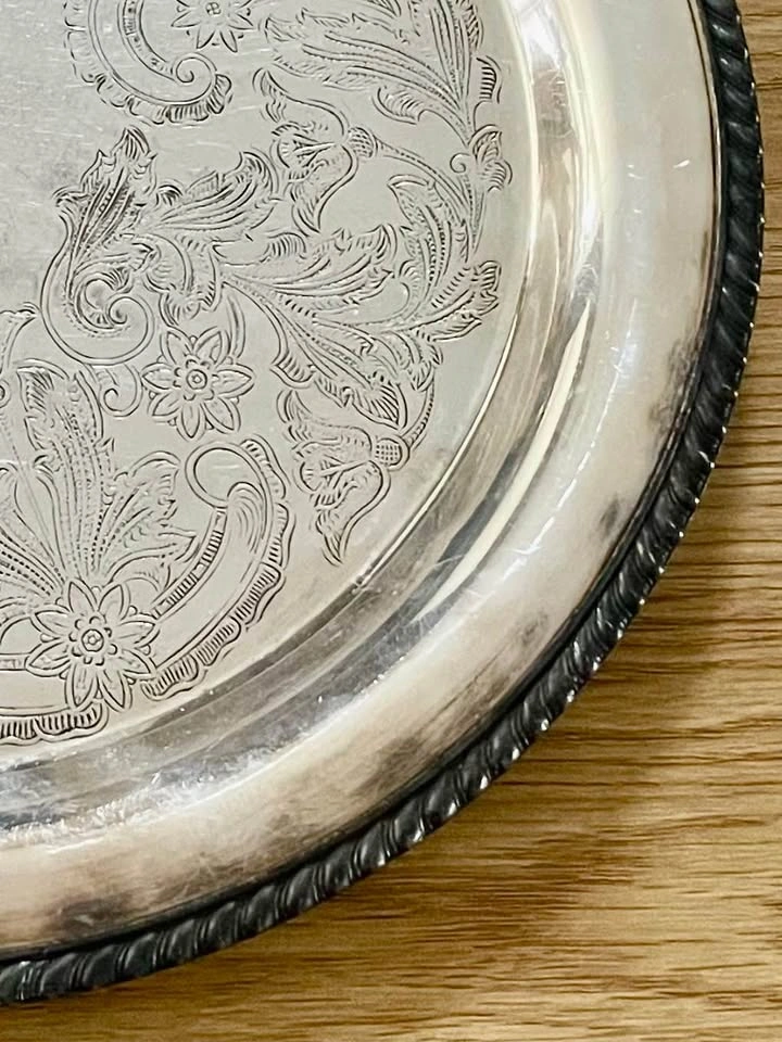 Vintage Sussex Plate Sheffield Reproduction Serving Tray - photo 3