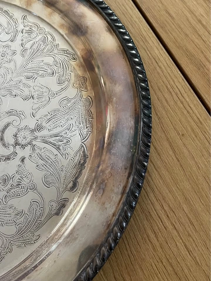 Vintage Sussex Plate Sheffield Reproduction Serving Tray - photo 4