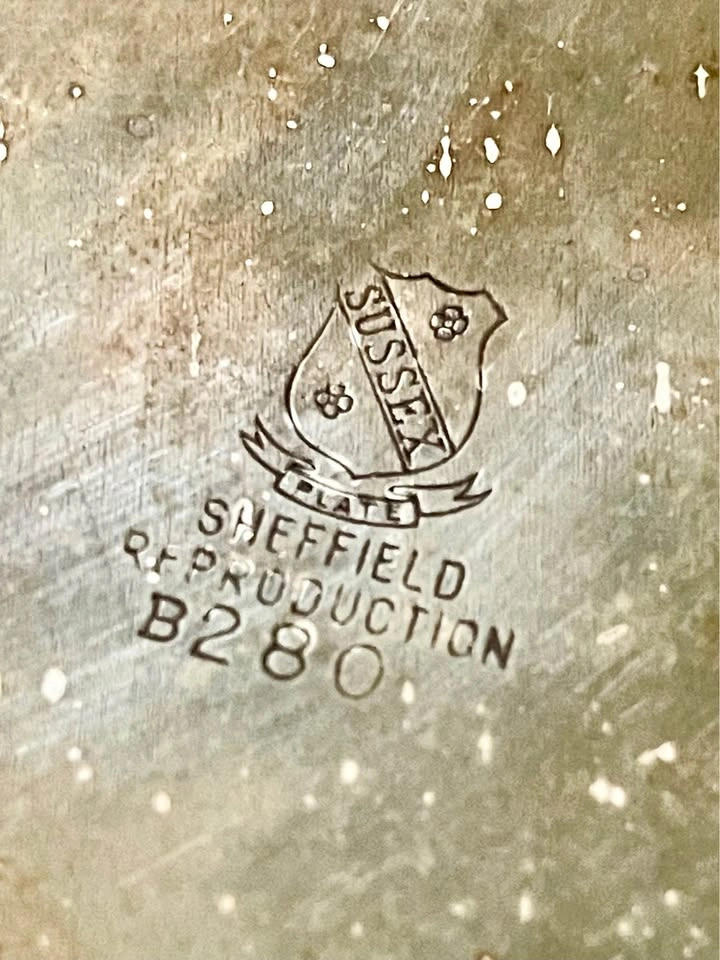 Vintage Sussex Plate Sheffield Reproduction Serving Tray - photo 5