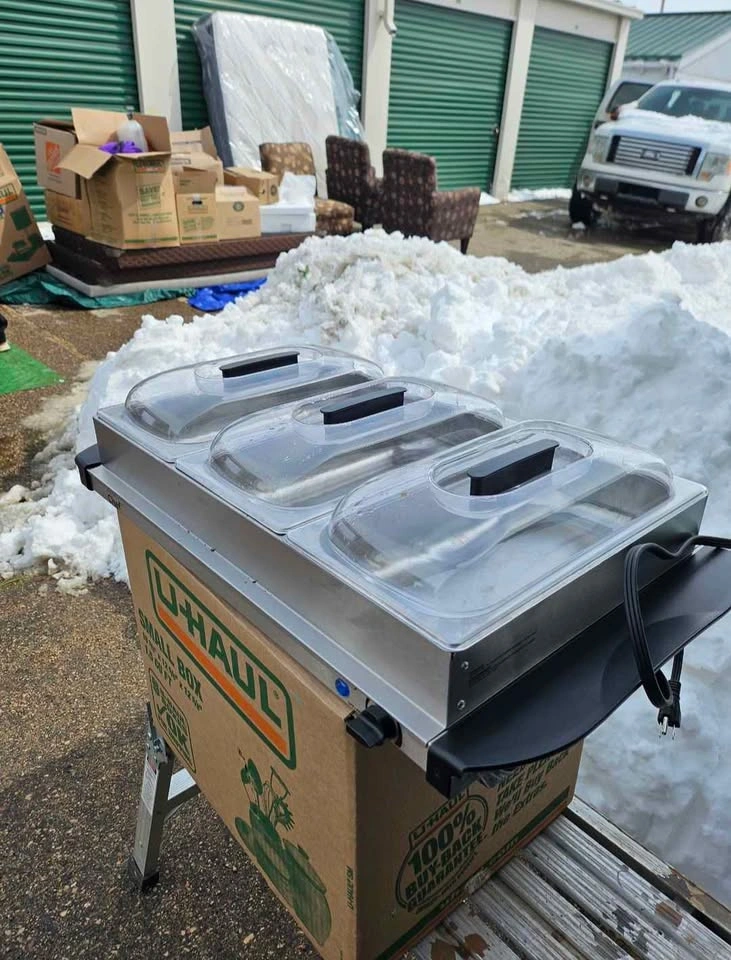 3-Section Buffet Server and Food Warmer