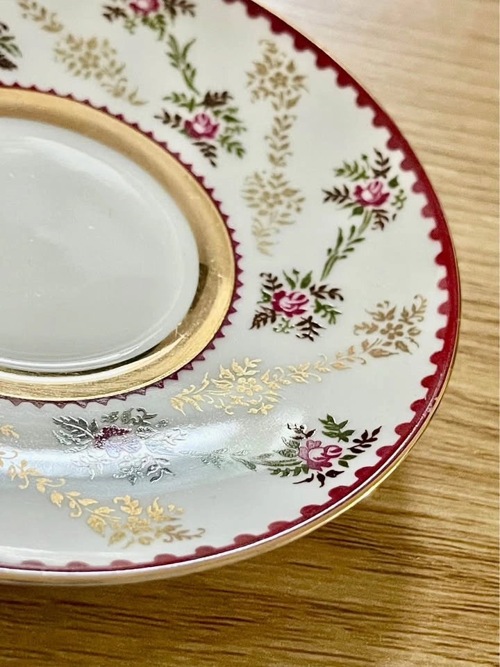 Rare Vintage Lomonosov LFZ USSR Porcelain Tea Cup and Saucer - photo 4