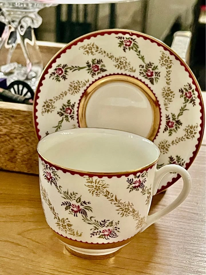 Rare Vintage Lomonosov LFZ USSR Porcelain Tea Cup and Saucer - photo 5